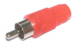 2 FICHES RCA MALES ROUGE/BLANC