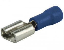 BOITE 100 COSSES FEMELLE ISOLEE BLEUE 4.8m/m