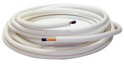 CUIVRE ISOLE 2 TUBES 1/4 - 3/8  COURONNE 20M