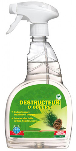 DESTRUCTEUR D'ODEURS ANTI-BACTERIEN  VAPO. 500ml
