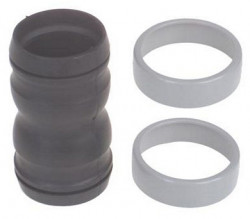ENSEMBLE MANCHON NOIR 32mm + 2 BAGUES ASPIRATEUR NILFISK  22344400      = 520018