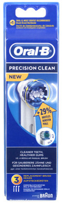 JEU 3 BROSSES ORAL-B PRECISION CLEAN EB20-3  BRAUN