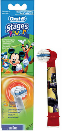 JEU 3 BROSSES ORAL-B  EB10-3  KIDS DISNEY BRAUN