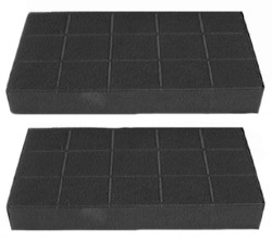 JEU DE 2 FILTRES CHARBON 237x134  BRANDT 71X8368