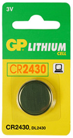 PILE BOUTON LITHIUM CR2430 3V