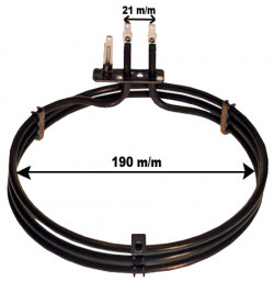 RESISTANCE CHALEUR TOURNANTE 2500W FOUR FAURE A.MARTIN