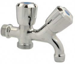 ROBINET DOUBLE  SERVICE 1/2 - 3/4