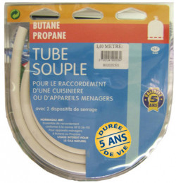 TUYAU GAZ BUTANE / PROPANE  1.00m  5 ans