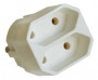 BIPLITE 2 x 6A - MALE 10/16A