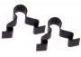 CLIPS DE VITRE (x2) PORTE DE FOUR BRANDT - DE DIETRICH - SAUTER