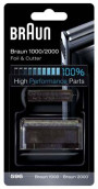 COMBI-PACK RASOIR BRAUN 1000/2000 NOIR  596