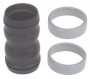 ENSEMBLE MANCHON NOIR 32mm + 2 BAGUES ASPIRATEUR NILFISK  22344400      = 520018