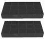 JEU DE 2 FILTRES CHARBON 237x134  BRANDT 71X8368
